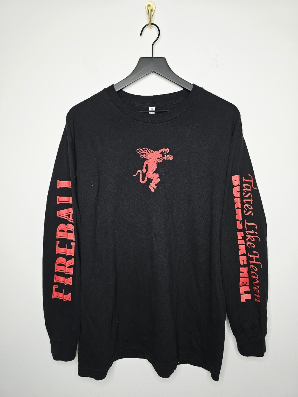 Fireball Brand Promotional Tshirt Long Sleeves Size Large